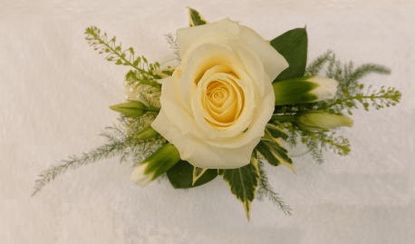 White Rose Wrist Corsage